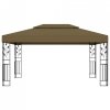 Altana z podwójnym dachem, 3x4 m, taupe, 180 g/m²