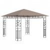 Altana ogrodowa z moskitierą, 3x3x2,73 m, kolor taupe, 180 g/m²