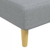 Sofa rozkładana L, jasnoszara, 279x140x70 cm, tkanina