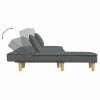 Sofa rozkładana L, ciemnoszara, 255x140x70 cm, tkanina