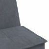 Sofa rozkładana L, ciemnoszara, 255x140x70 cm, aksamit