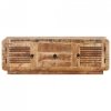 Szafka pod TV, 120x30x40 cm, surowe drewno mango