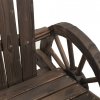 Krzesła bujane Adirondack, 2 szt., lite drewno jodłowe