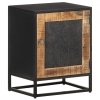 Szafka nocna, 40x30x50 cm, surowe drewno mango