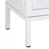 Szafka pod TV, biała, 115x30x46 cm, lite drewno mango