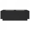 Stolik kawowy z LED Infinity, czarny, 116x69x40 cm