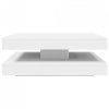 Stolik kawowy obrotowy 360 stopni biały 90x90x34,5 cm