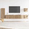 5-cz. zestaw szafek TV, dąb artisan, materiał drewnopochodny