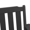 Krzesła jadalne  4 szt Czarne 65,5x55,5x88 cm HDPE, Krzesła jadalne  2 szt Czarne HDPE