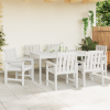Krzesła jadalniane  6 szt. Białe 65.5x55.5x88 cm HDPE, Krzesła jadalniane  2 szt. Białe HDPE