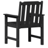 Krzesła do jadalni  6 szt Czarne 65,5x55,5x88 cm HDPE, Krzesła do jadalni  2 szt Czarne HDPE