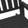 Fotele bujane  2 szt. Czarny 70x92x107,5 cm HDPE, Fotel bujany  Czarny 70x92x108 cm HDPE
