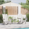 Składane krzesła Adirondack  2 szt Białe 74.5x80.5x90 cm HDPE, Składane krzesło Adirondack  Białe 74.5x80.5x90 cm HDPE