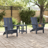 Krzesła składane  Adirondack 2 szt. Granatowe 74.5x80.5x90 cm HDPE, Składane krzesło  Adirondack Granatowe 74.5x80.5x90 cm HDPE