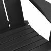 Składane krzesła Adirondack  2 sztuki Czarne 74.5x80.5x90 cm HDPE, Składane krzesło Adirondack  Czarne 74.5x80.5x90 cm HDPE