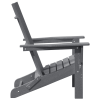 Składane krzesła Adirondack  2 sztuki Jasnoszare 74.5x80.5x90 cm HDPE, Składane krzesło Adirondack  Jasnoszare 74.5x80.5x90 cm HDPE