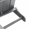 Składane krzesła Adirondack  2 sztuki Jasnoszare 74.5x80.5x90 cm HDPE, Składane krzesło Adirondack  Jasnoszare 74.5x80.5x90 cm HDPE