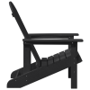Krzesła Adirondack 2 szt. Czarne 74x82x90 cm HDPE,  Krzesło Adirondack Czarne 74x82x91 cm HDPE