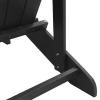 Krzesła Adirondack 2 szt. Czarne 74x82x90 cm HDPE,  Krzesło Adirondack Czarne 74x82x91 cm HDPE