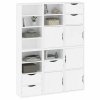 Szafki boczne 6 szt. ODDA 40x24x79 cm lite drewno sosnowe