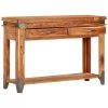Stolik konsolowy, 110x34x74 cm, lite drewno akacjowe
