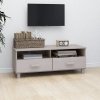 Szafka pod TV HAMAR, biała, 106x40x40 cm, lite drewno sosnowe