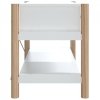 Szafka pod TV, biała, 82x38x45 cm, materiał drewnopochodny