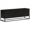 Szafka pod TV, 110x30x40 cm, lite drewno mango i żelazo