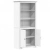Biblioteczka BODO, biała, 82x40x173 cm, lite drewno sosnowe