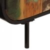 Szafka, 140x35x70 cm, lite drewno z odzysku i metal