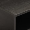 Szafka pod telewizor, czarna, 80x33x46 cm, lite drewno mango