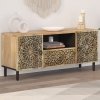 Szafka pod telewizor, 105x33x46 cm, lite drewno mango