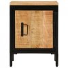 Szafka nocna, 40x30x52,5 cm, surowe drewno mango