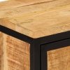Szafka nocna, 40x30x52,5 cm, surowe drewno mango