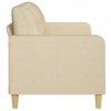 3-osobowa sofa, kremowa, 180 cm, tapicerowana tkaniną