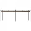 Pergola ze zwijanym dachem, taupe, 589x292x230 cm