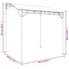 Zadaszenie, antracytowe, 2x2,3 m, 180 g/m², tkanina i stal