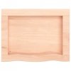 Półka, 40x30x(2-4) cm, surowe lite drewno dębowe