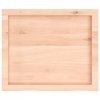 Półka, 60x50x(2-6) cm, surowe lite drewno dębowe