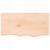 Półka, 80x40x(2-6) cm, surowe lite drewno dębowe