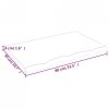 Półka, 80x50x(2-4) cm, surowe lite drewno dębowe