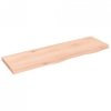 Półka, 100x30x(2-4) cm, surowe lite drewno dębowe