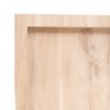 Półka, 100x30x(2-4) cm, surowe lite drewno dębowe