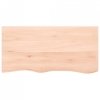 Półka, 100x50x(2-6) cm, surowe lite drewno dębowe
