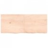 Półka, 120x50x(2-6) cm, surowe lite drewno dębowe