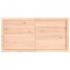 Półka, 120x60x(2-6) cm, surowe lite drewno dębowe