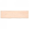 Półka, 180x50x(2-6) cm, surowe lite drewno dębowe