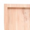 Półka, 180x50x(2-6) cm, surowe lite drewno dębowe