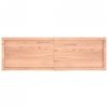 Półka, brązowa, 160x50x(2-4) cm, lakierowane lite drewno dębowe