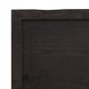 Półka, ciemnobrązowa, 100x30x(2-6) cm, wykończone drewno dębowe